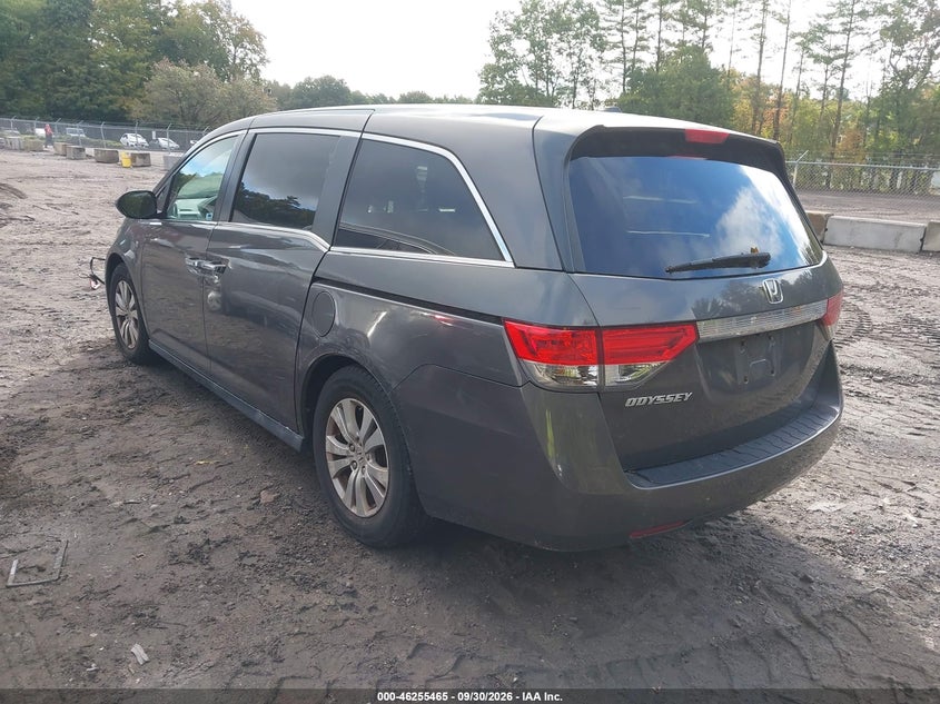 Vin: 5fnrl5h60fb049021, lot: 46755491, honda odyssey ex-l 20153