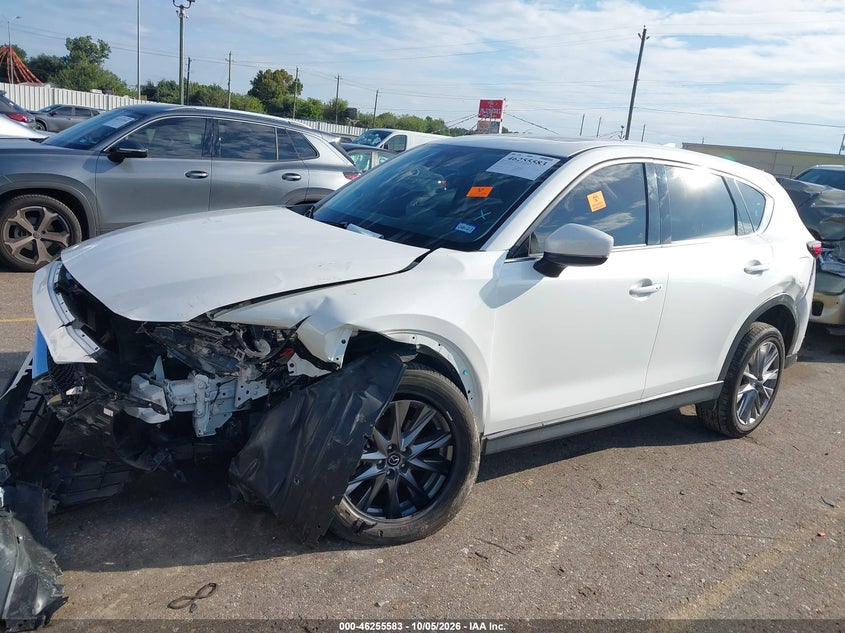 Vin: jm3kfbay8m0418438, lot: 46755609, mazda cx-5 grand touring reserve 20212