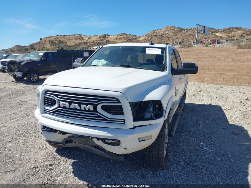 Vin: 3c6ur5fl0jg187802, lot: 46755678, ram 2500 laramie  4x4 6'4 box 20182