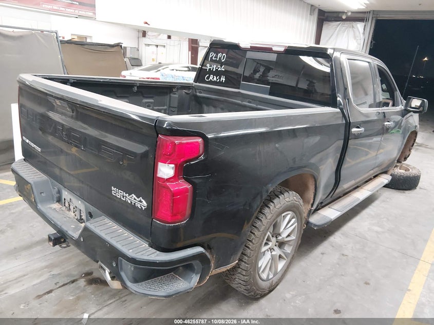 Vin: 1gcuyhel9lz201858, lot: 46755813, chevrolet silverado 1500 4wd  short bed high country 20204