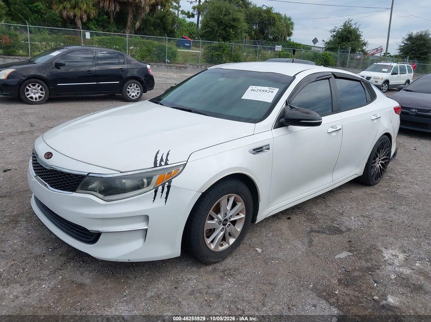 2016 Kia Optima Lx, Mechanical, IAAI, VIN KNAGT4L3XG5098726 — photo 2