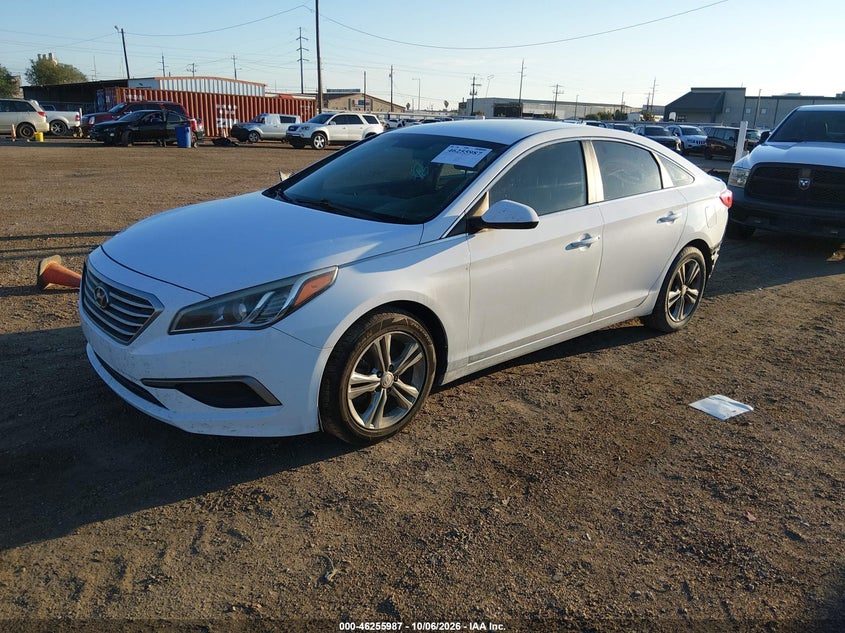 Vin: 5npe24af1hh534844, lot: 46756056, hyundai sonata 20172