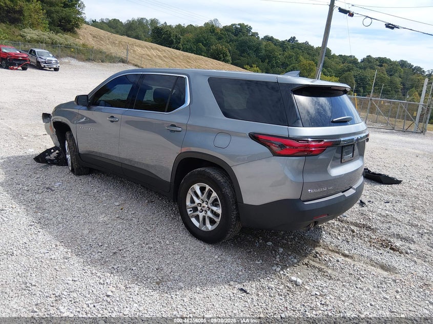 Vin: 1gnevfkw4pj179635, lot: 46756074, chevrolet traverse awd ls 20233