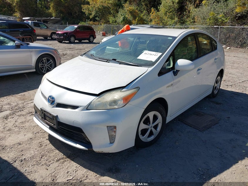 Vin: jtdkn3du6d5672923, lot: 46756212, toyota prius two 20132