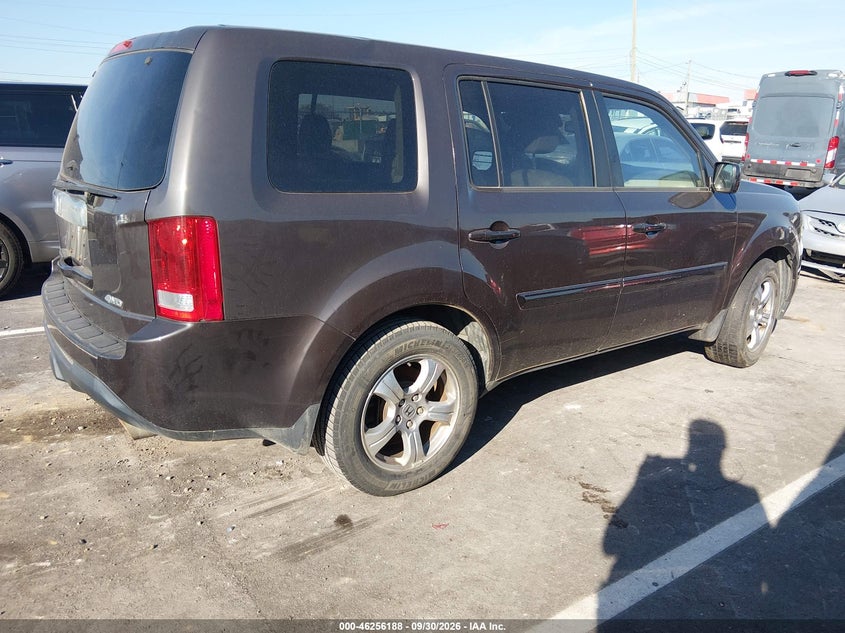 Vin: 5fnyf4h51db073796, lot: 46756257, honda pilot ex-l 20134