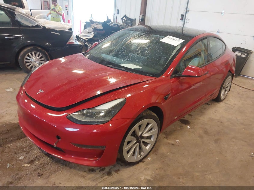 Vin: 5yj3e1ea4pf437002, lot: 46756296, tesla model 3 rear-wheel drive 20232