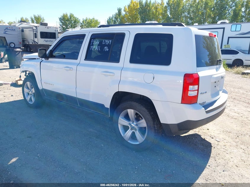 Vin: 1c4njrfb3ed778146, lot: 46756311, jeep patriot latitude 20143