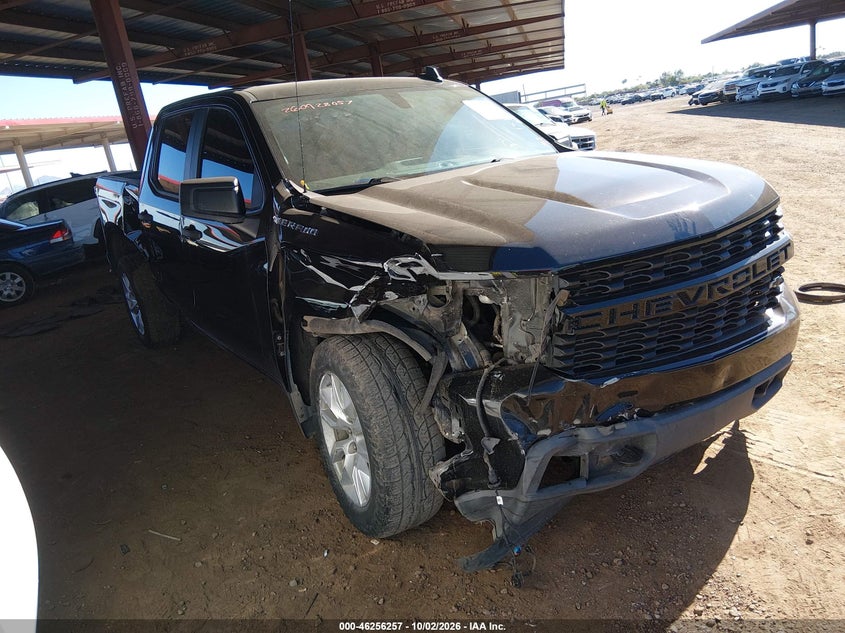 Vin: 3gcpwbek7lg251018, lot: 46756326, chevrolet silverado 1500 2wd  short bed custom 20201