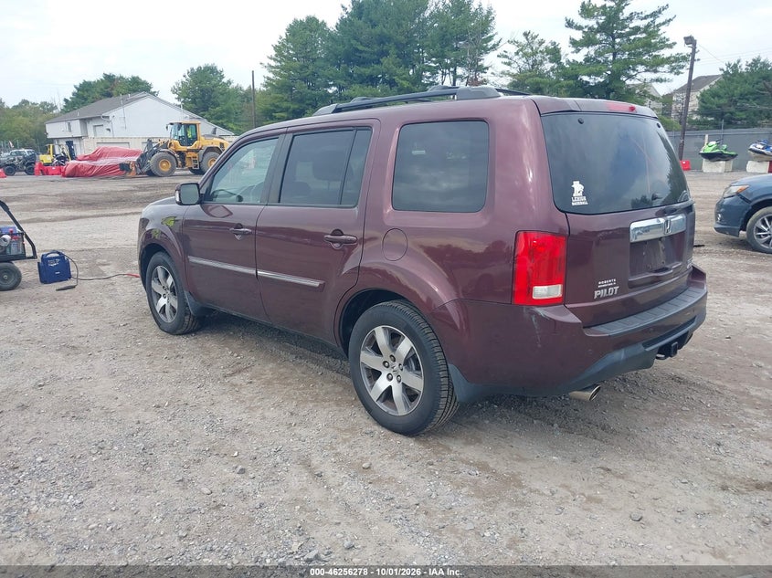Vin: 5fnyf4h90db037696, lot: 46756347, honda pilot touring 20133