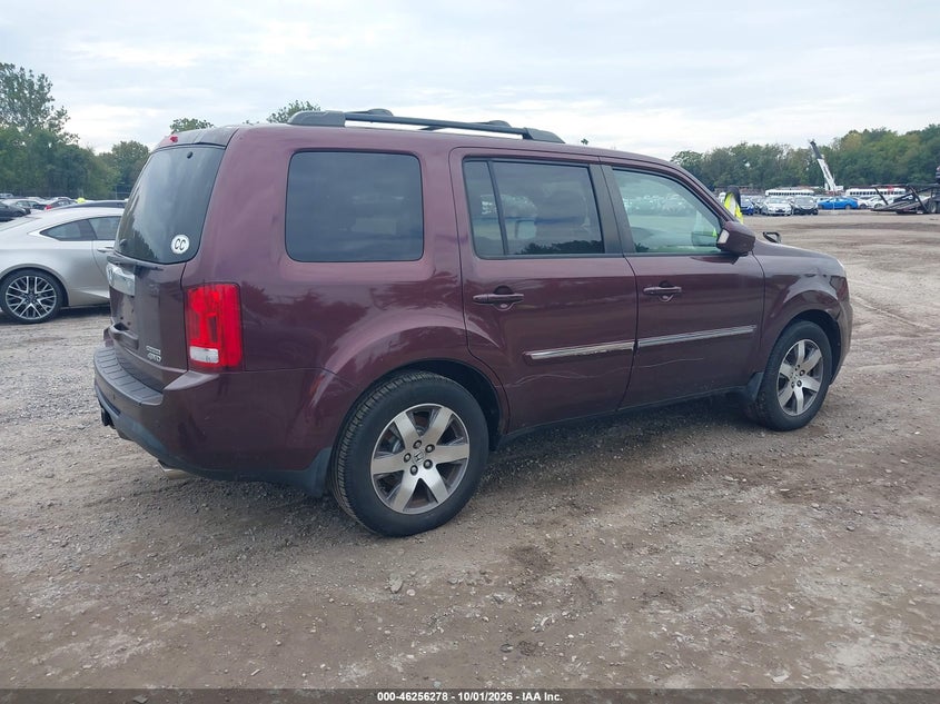 Vin: 5fnyf4h90db037696, lot: 46756347, honda pilot touring 20134