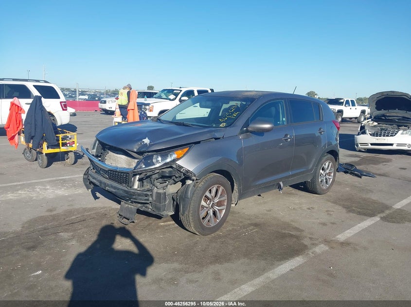 Vin: kndpb3ac4g7832249, lot: 46756364, kia sportage lx 20162