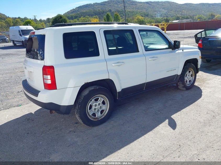 Vin: 1c4njrbb8fd338589, lot: 46756378, jeep patriot sport 20154