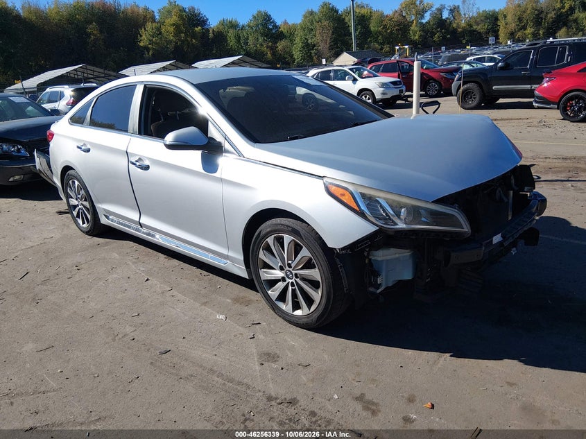 Vin: 5npe34af9fh085925, lot: 46756408, hyundai sonata sport 20151