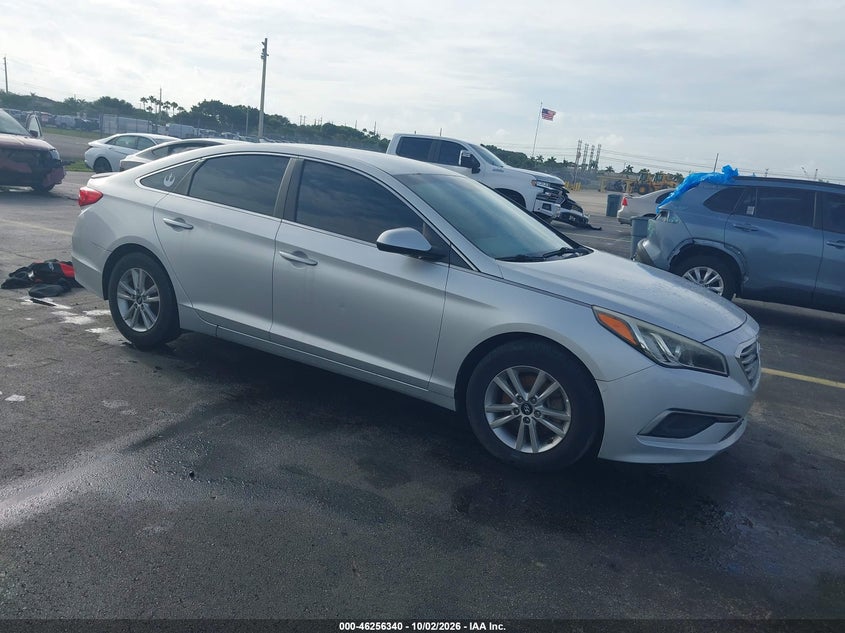 2016 Hyundai Sonata Se, Left Side, IAAI, VIN 5NPE24AF9GH383671