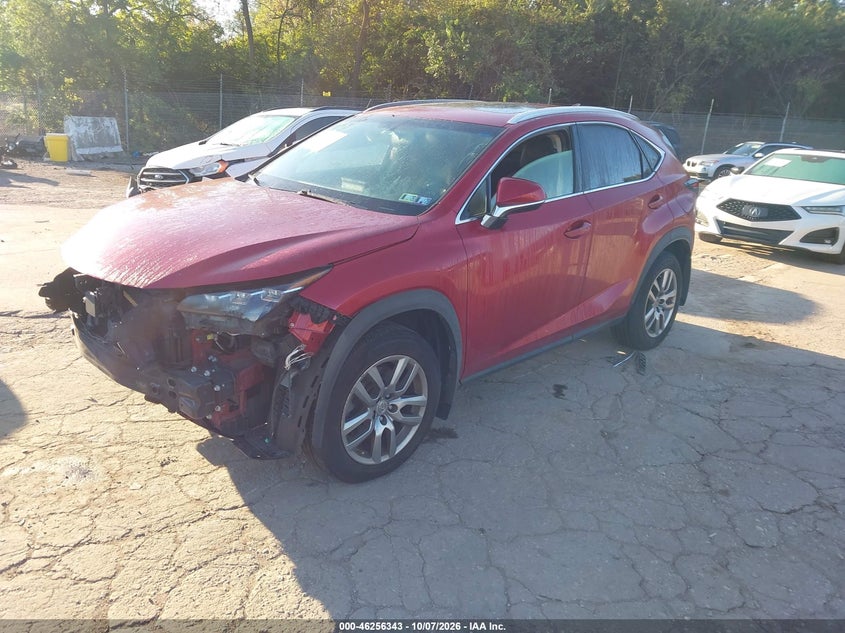 Vin: jtjbarbz1f2032245, lot: 46756412, lexus nx 200t 20152