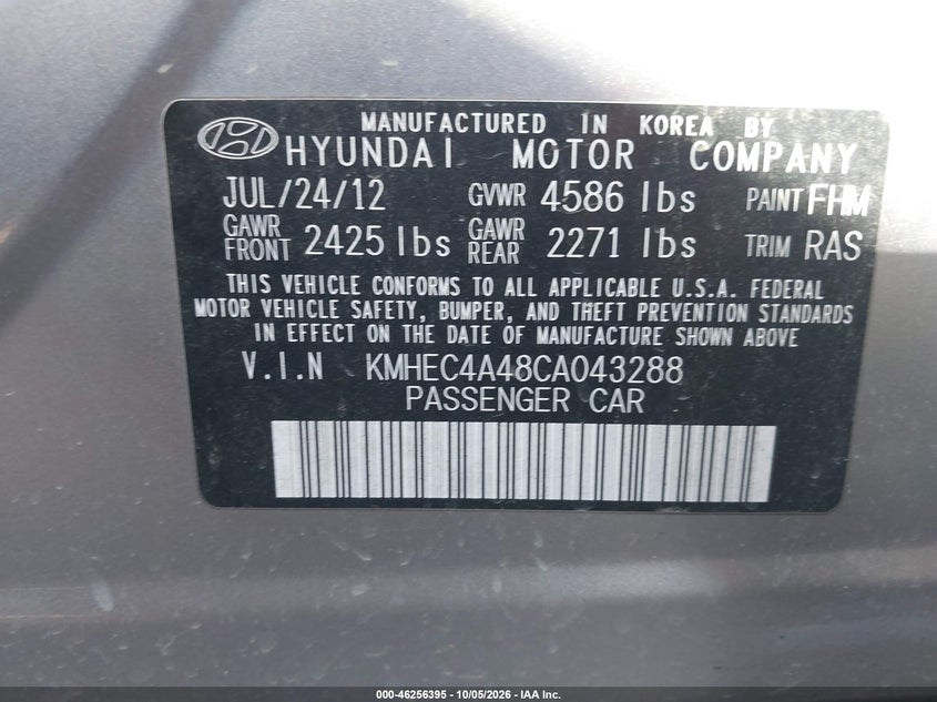 2012 HYUNDAI SONATA HYBRID · Photo 9