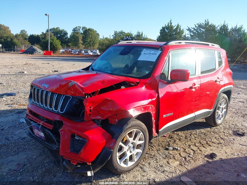 2020 Jeep Renegade Latitude Fwd, Front End, IAAI, VIN ZACNJABB3LPL67588 — photo 2