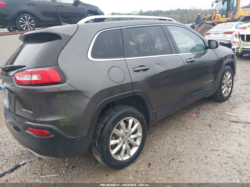 Vin: 1c4pjmds8gw169737, lot: 46756488, jeep cherokee limited 20164