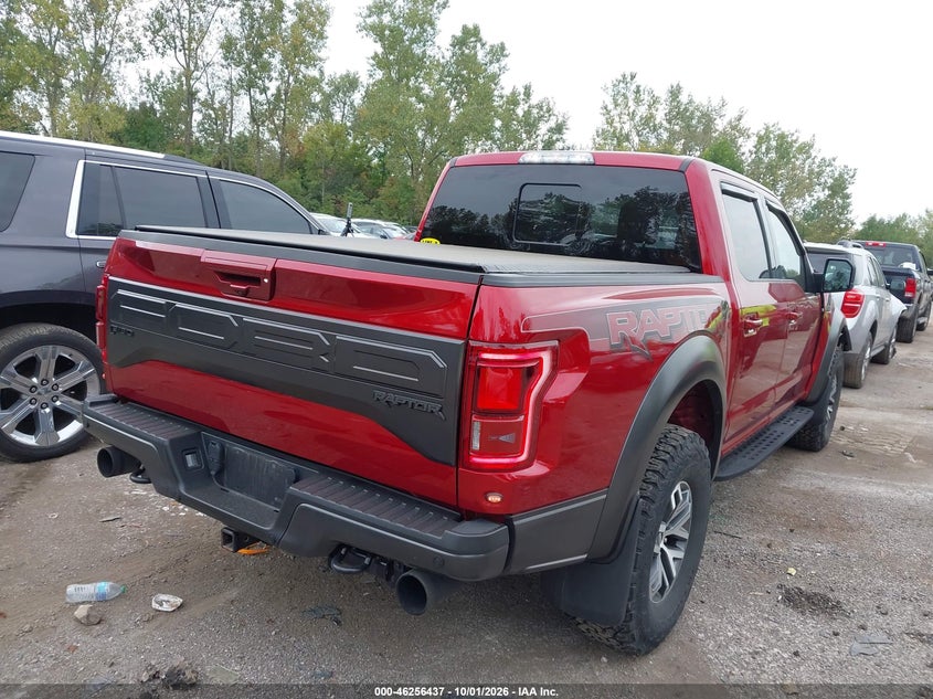 Vin: 1ftfw1rg1jfd50167, lot: 46756506, ford f-150 raptor 20184
