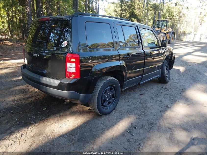 Vin: 1c4njpba3gd527583, lot: 46756522, jeep patriot sport 20164