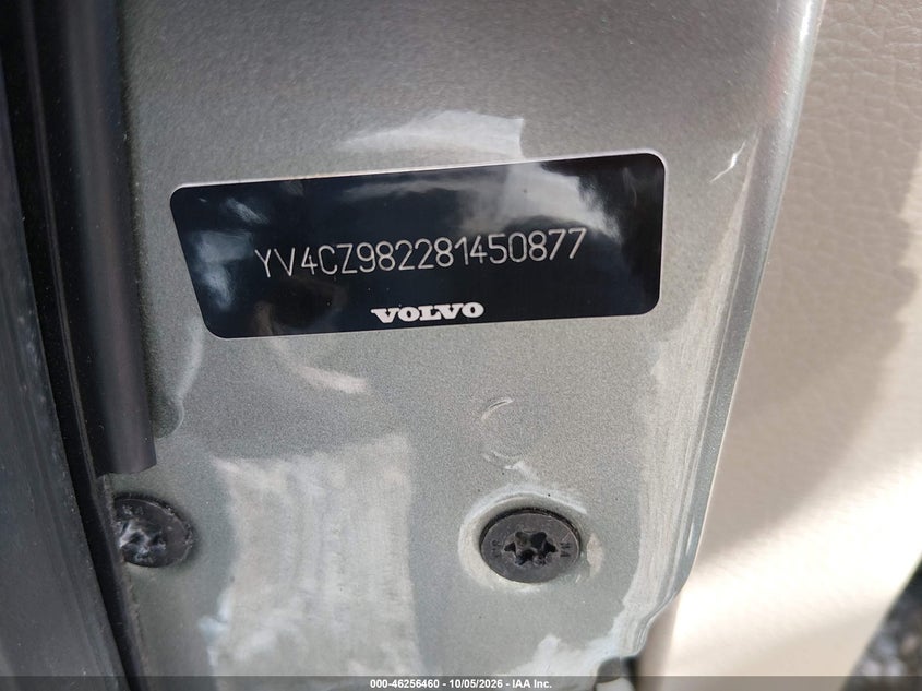 VOLVO XC90 2008 VIN YV4CZ982281450877