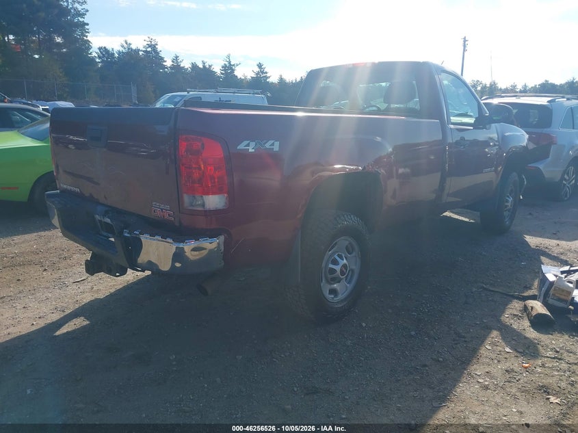 Vin: 1gt02zcg8dz273907, lot: 46756595, gmc sierra 2500hd work truck 20134