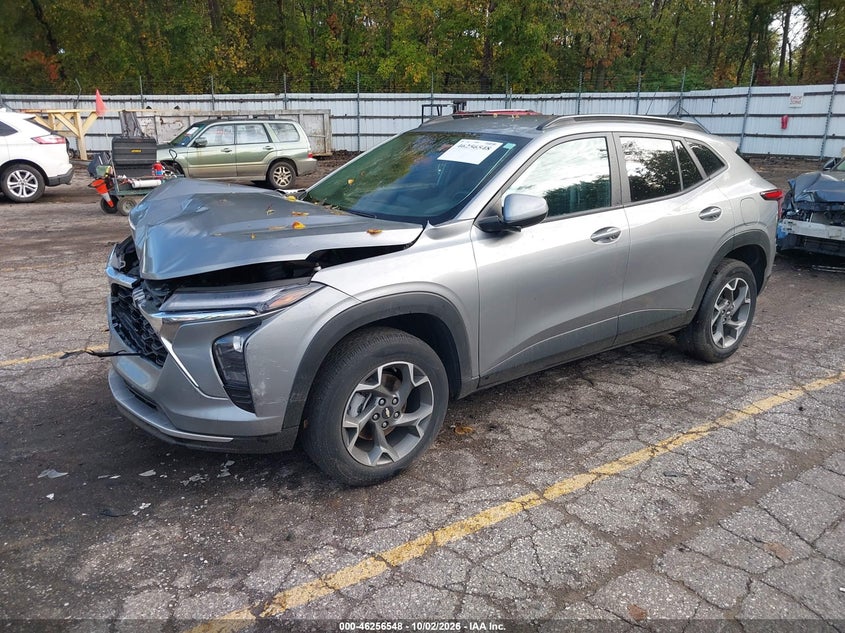 Vin: kl77lhe20rc246201, lot: 46756617, chevrolet trax fwd lt 20242