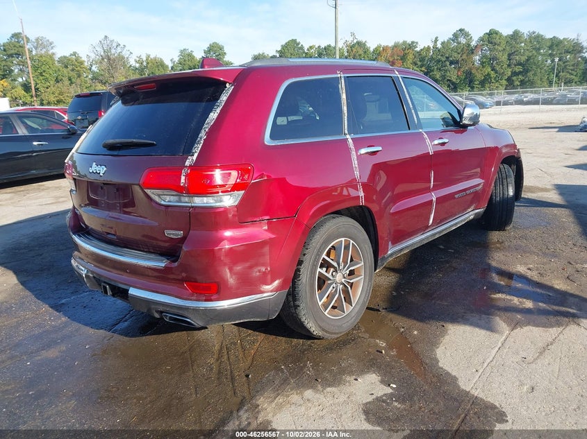 Vin: 1c4rjfjg5hc843091, lot: 46756635, jeep grand cherokee summit 4x4 20174