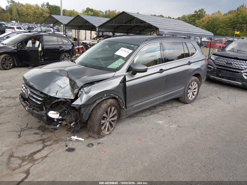 Vin: 3vv2b7ax5jm058502, lot: 46756715, volkswagen tiguan 2.0t se/2.0t sel 20182