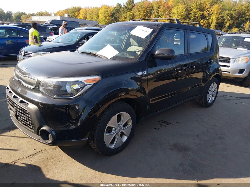 Vin: kndjn2a27g7833846, lot: 46756830, kia soul 20162