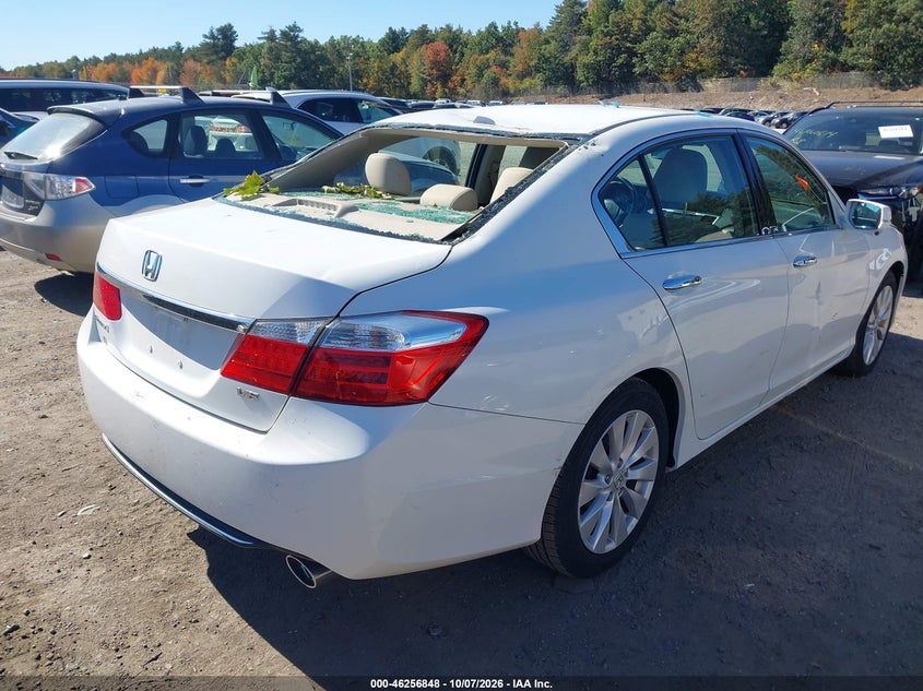Vin: 1hgcr3f89ea038850, lot: 46756917, honda accord ex-l v-6 20144
