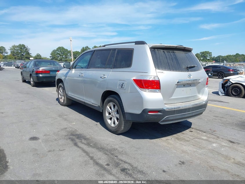Vin: 5tdza3eh6bs022044, lot: 46756918, toyota highlander se 20113