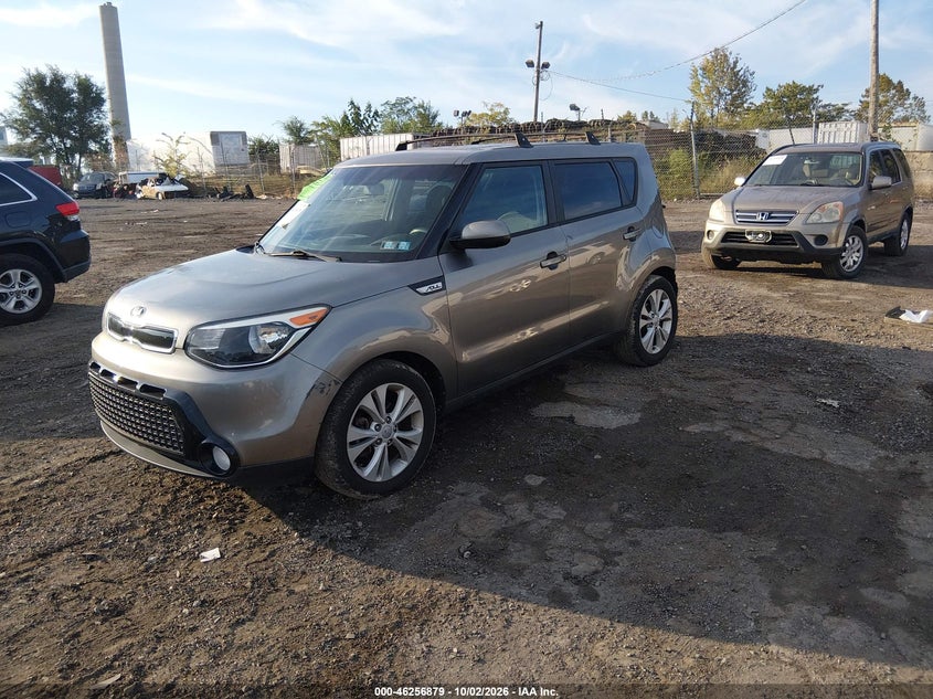 2016 Kia Soul +, Rear, IAAI, VIN KNDJP3A56G7292086 — photo 2