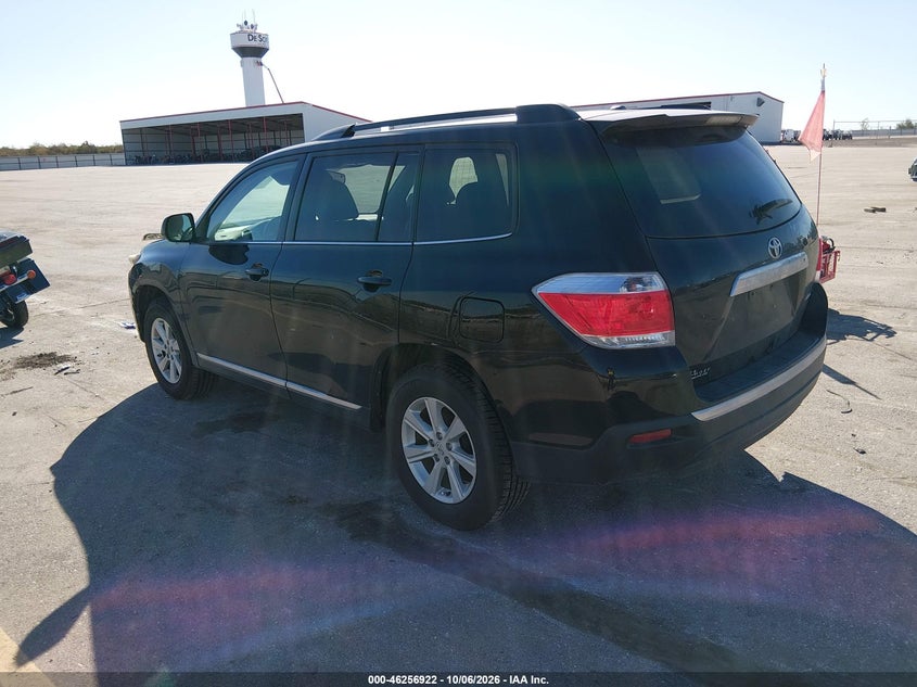 Vin: 5tdbk3ehxcs160049, lot: 46756991, toyota highlander se v6 20123