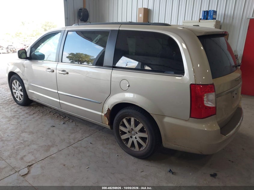 Vin: 2c4rc1bg7dr819601, lot: 46756995, chrysler town & country touring 20133