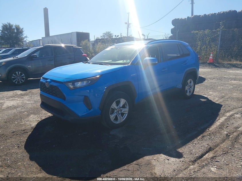 2020 Toyota Rav4 Hybrid Le, Right Rear, IAAI, VIN JTMMWRFV6LD073247 — photo 2