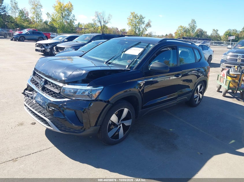 2024 Volkswagen Taos 1.5T S, Front End, IAAI, VIN 3VV8X7B21RM038631 — photo 2