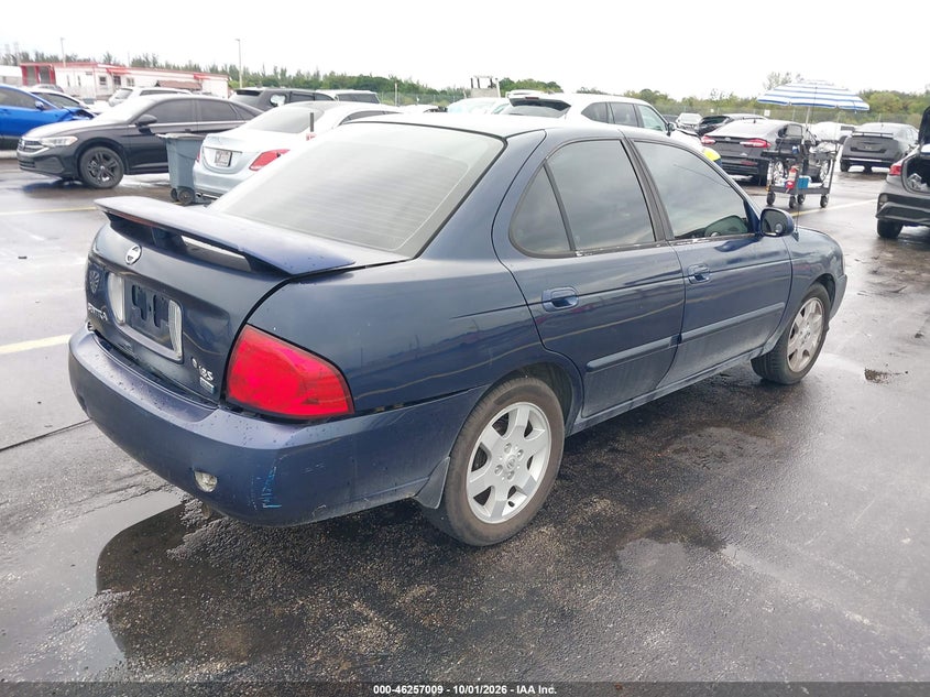 NISSAN SENTRA 2005 VIN 3N1CB51D55L596256