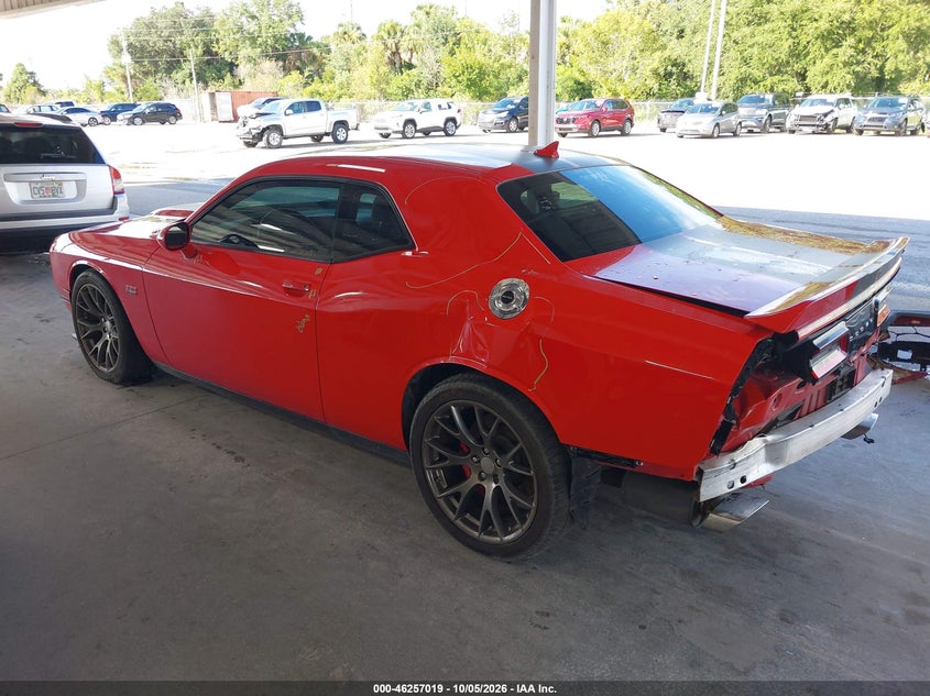 Vin: 2c3cdzdj1gh125723, lot: 46757088, dodge challenger srt 392 20163