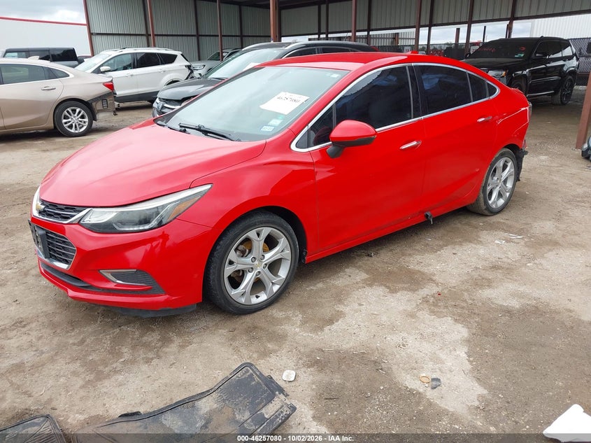 2018 Chevrolet Cruze Premier Auto, Right Side, IAAI, VIN 1G1BF5SM9J7180715 — photo 2