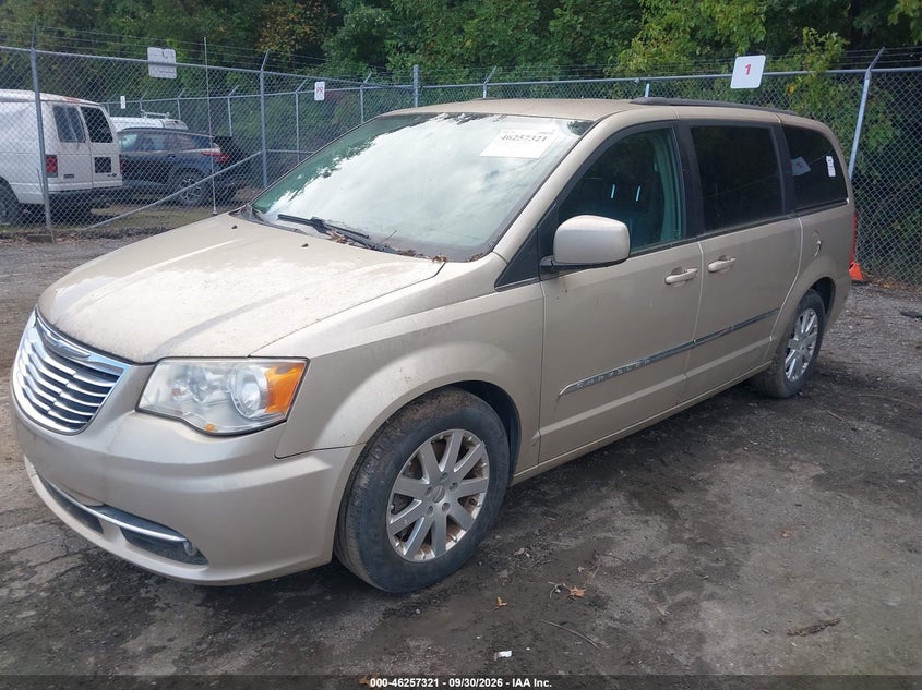 Vin: 2c4rc1bg6fr587897, lot: 46757390, chrysler town & country touring 20152