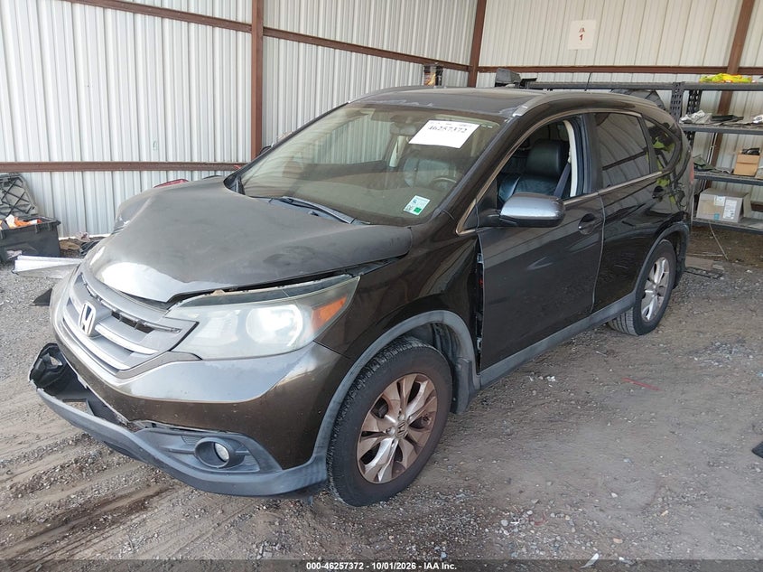 2013 Honda Cr-V Ex-L, Front End, IAAI, VIN 5J6RM3H74DL048663 — photo 2