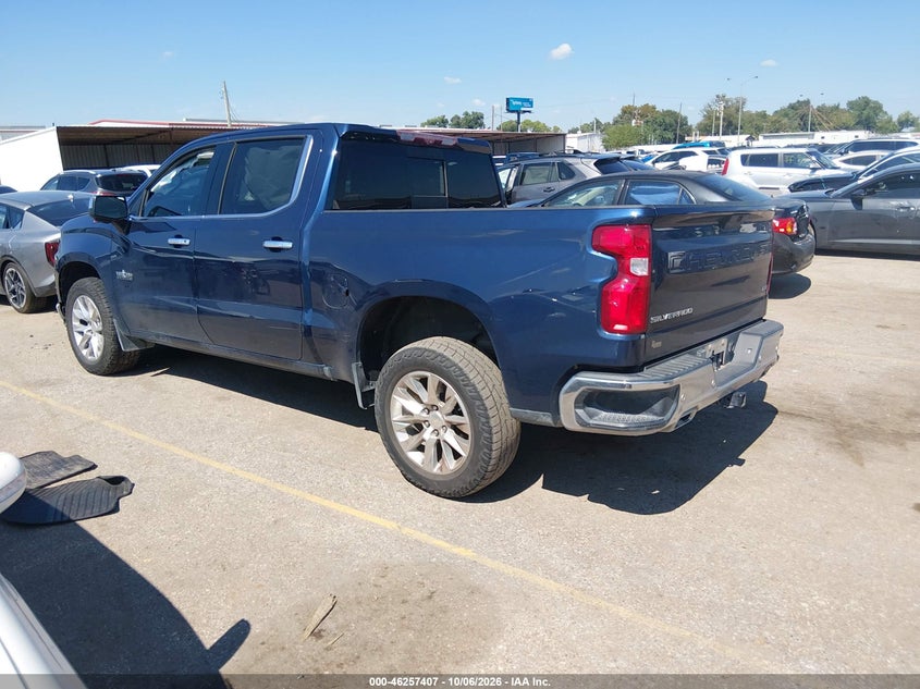 Vin: 3gcuyget5mg281610, lot: 46757476, chevrolet silverado 1500 4wd  short bed ltz 20213