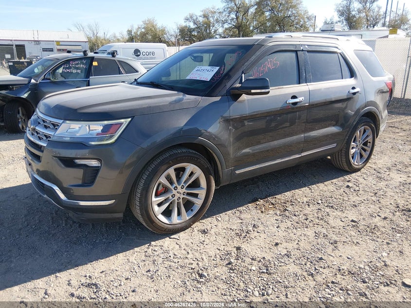 Vin: 1fm5k7fh0jga51573, lot: 46757493, ford explorer limited 20182