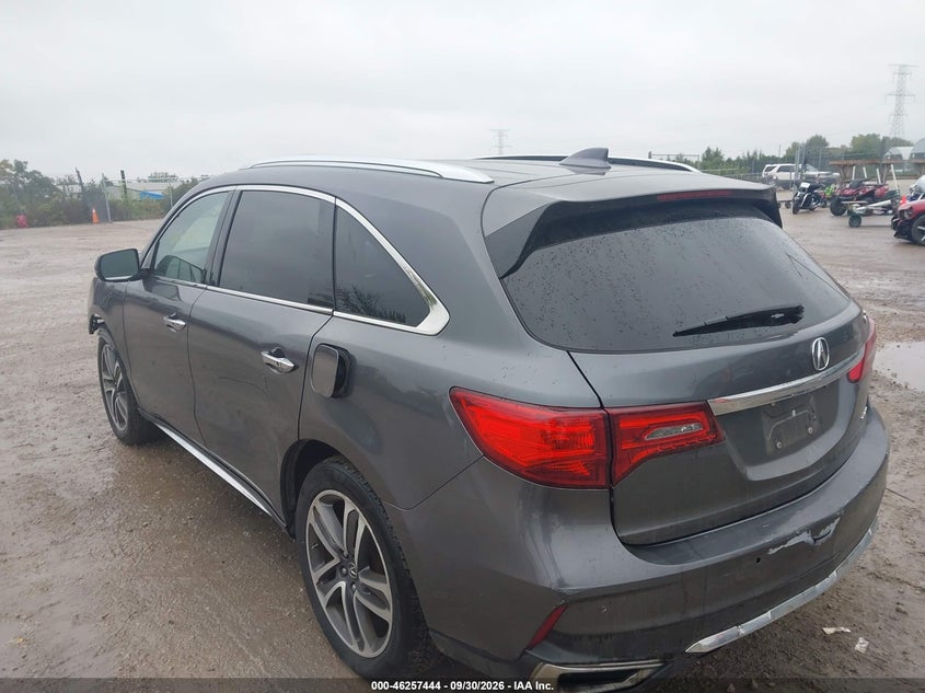 ACURA MDX 2017 VIN 5FRYD4H82HB031545
