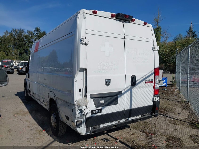 RAM PROMASTER 3500 2021 VIN 3C6MRVJG8ME532584