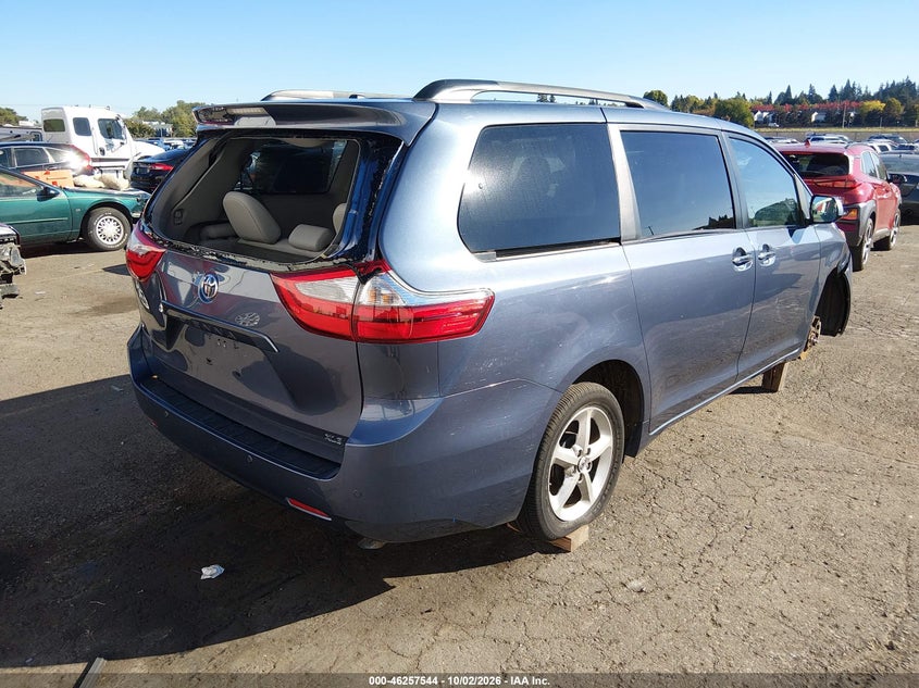 Vin: 5tdyk3dc2fs624505, lot: 46757613, toyota sienna xle premium 8 passenger 20154