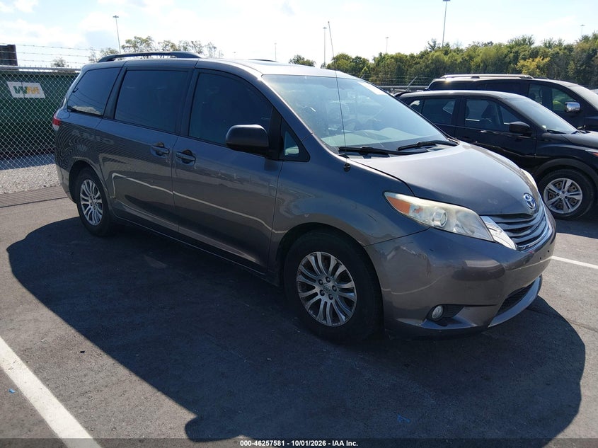 Vin: 5tdyk3dc9bs058109, lot: 46757650, toyota sienna xle v6 20111