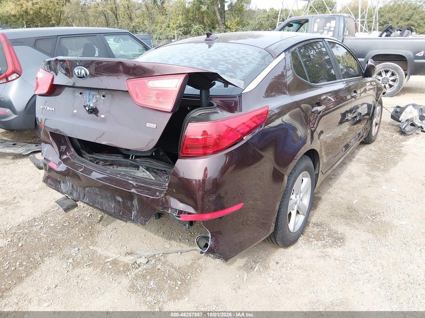 Vin: 5xxgm4a77fg447809, lot: 46757656, kia optima lx 20154