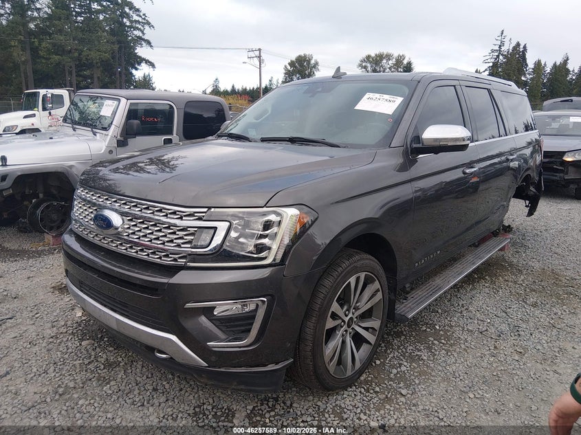 Vin: 1fmjk1mt5lea19204, lot: 46757659, ford expedition platinum max 20202